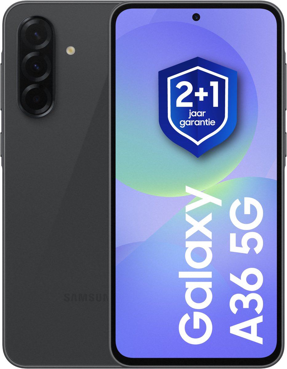 Samsung Galaxy A36 - 5G - 256GB - Awesome Black + 1 jaar extra garantie