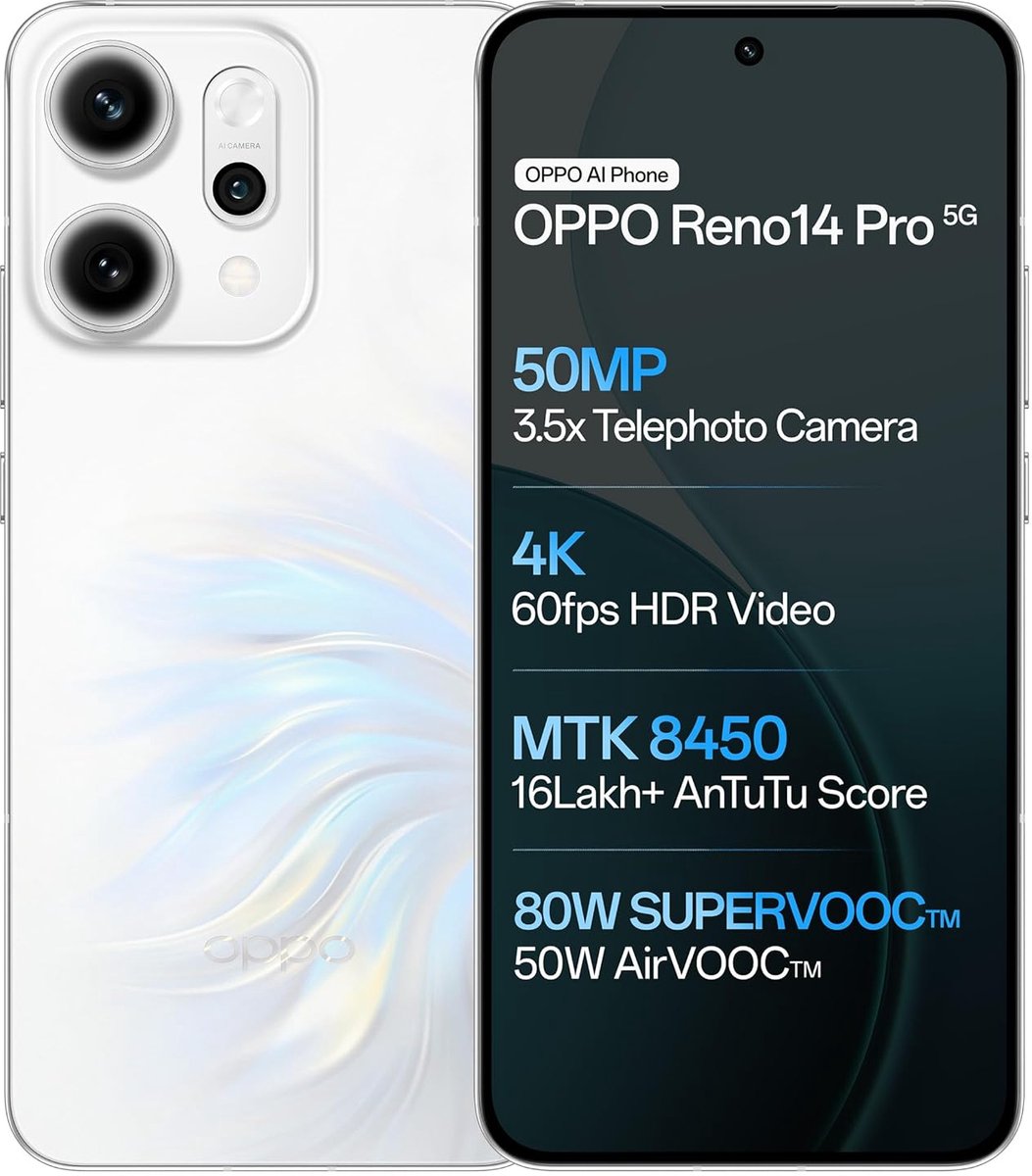 OPPO Reno 14 Pro 5G - 512GB - Wit