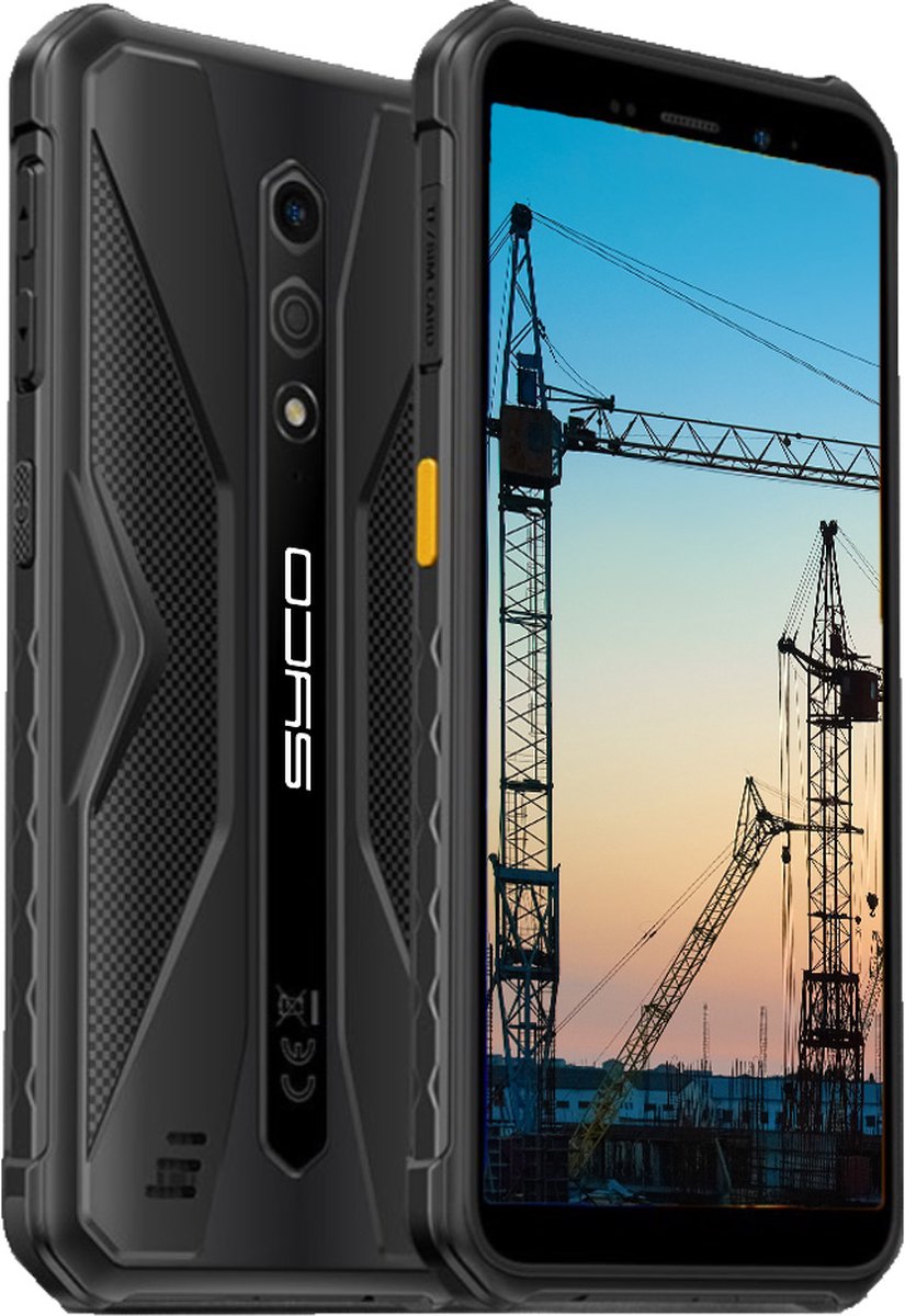 Syco RS-404 4G rugged smartphone IP69K 64GB opslag 4860 mAh batterij