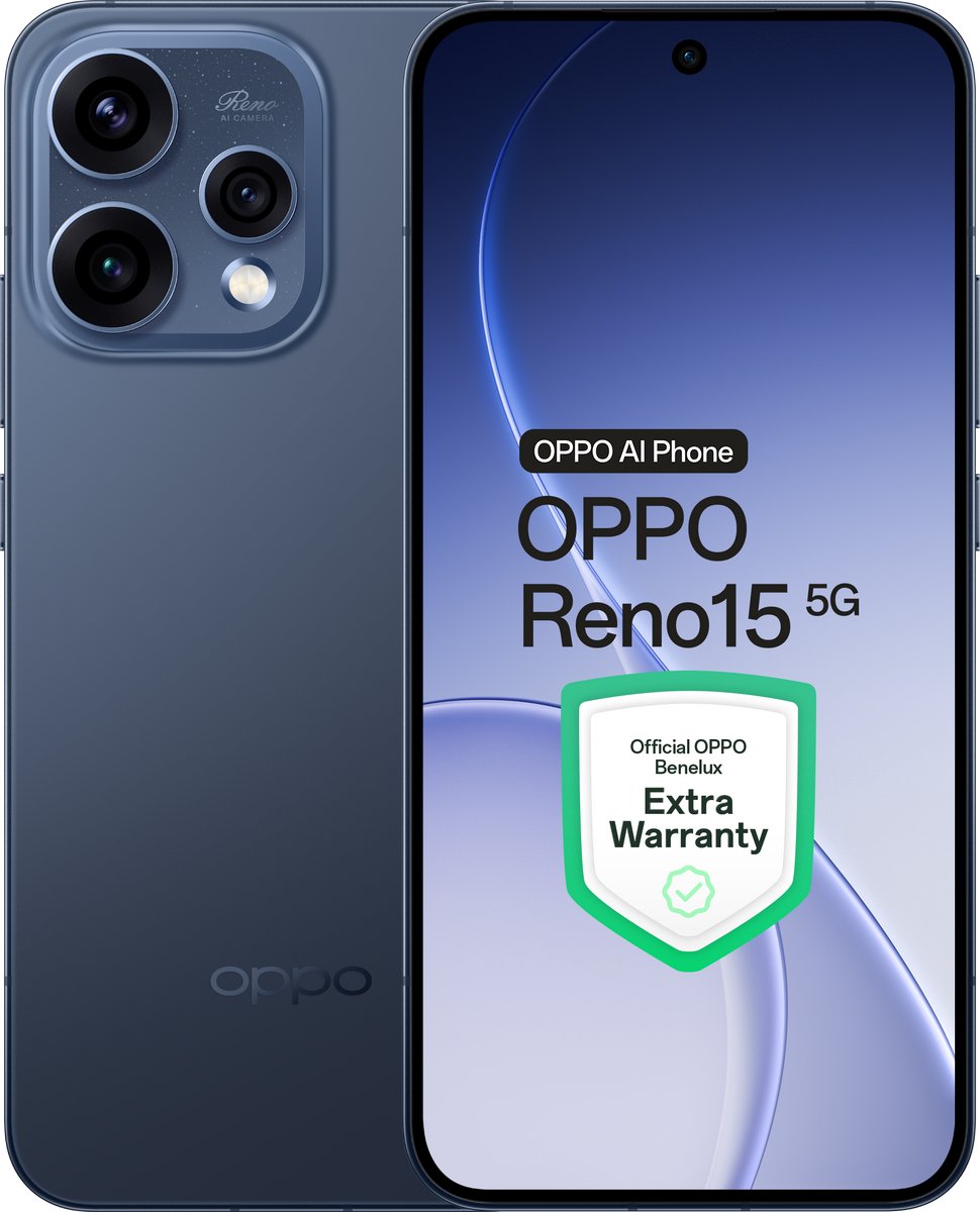 OPPO Reno15 5G 8+512GB Twilight Black - Extra Warranty