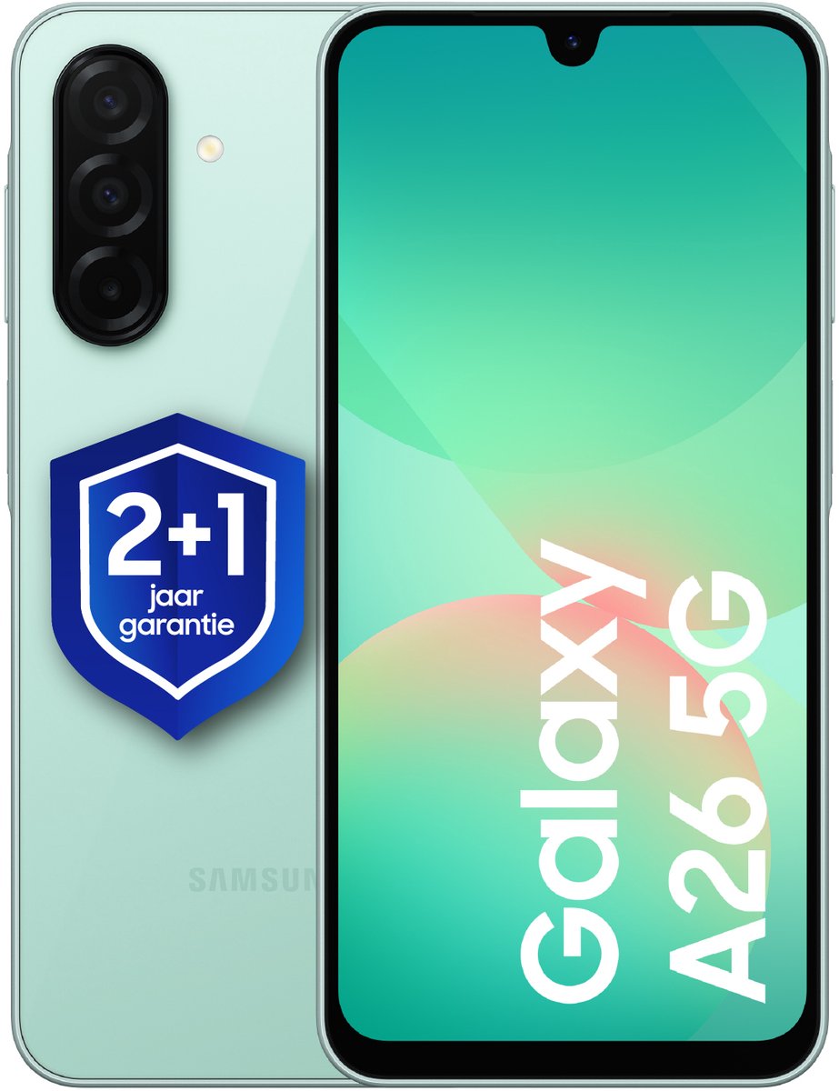 Samsung Galaxy A26 5G - 256GB - Mint + 1 jaar extra garantie
