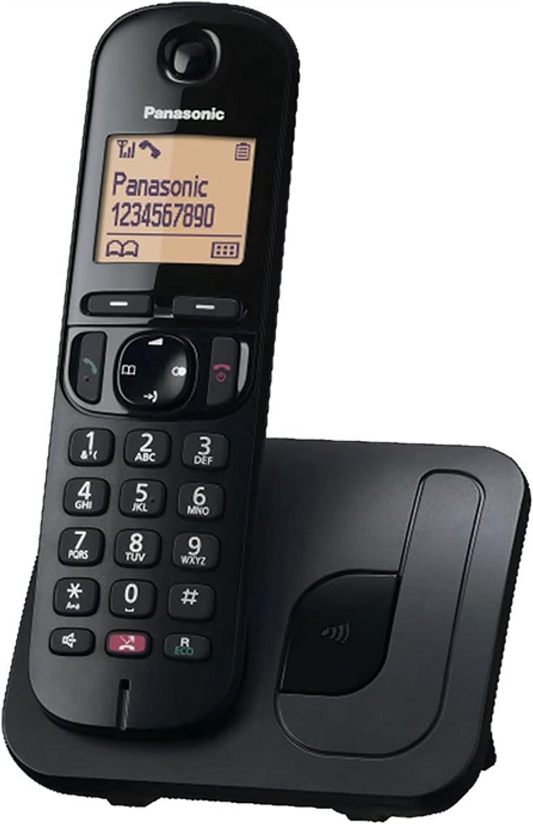 Telefoon Panasonic Dect KX-TGC250NLB Mono Black