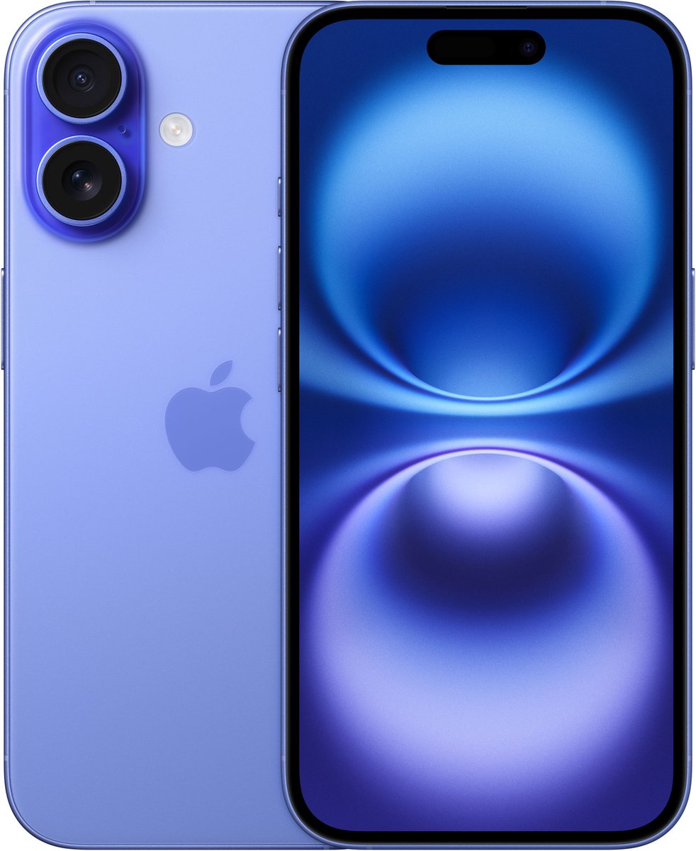 Apple iPhone 16 15,5 cm (6.1") Dual SIM iOS 18 5G USB Type-C 256 GB Blauw
