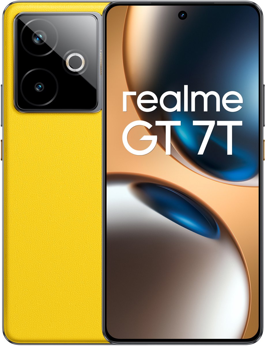 Realme GT 7T 17,3 cm (6.8") Dual SIM Android 15 5G USB Type-C 12 GB 512 GB 7000 mAh Geel