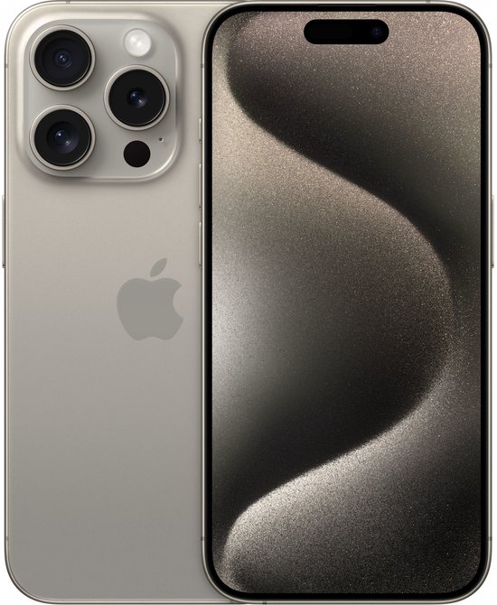 Apple iPhone 15 Pro - 512GB - Naturel Titanium - Silver