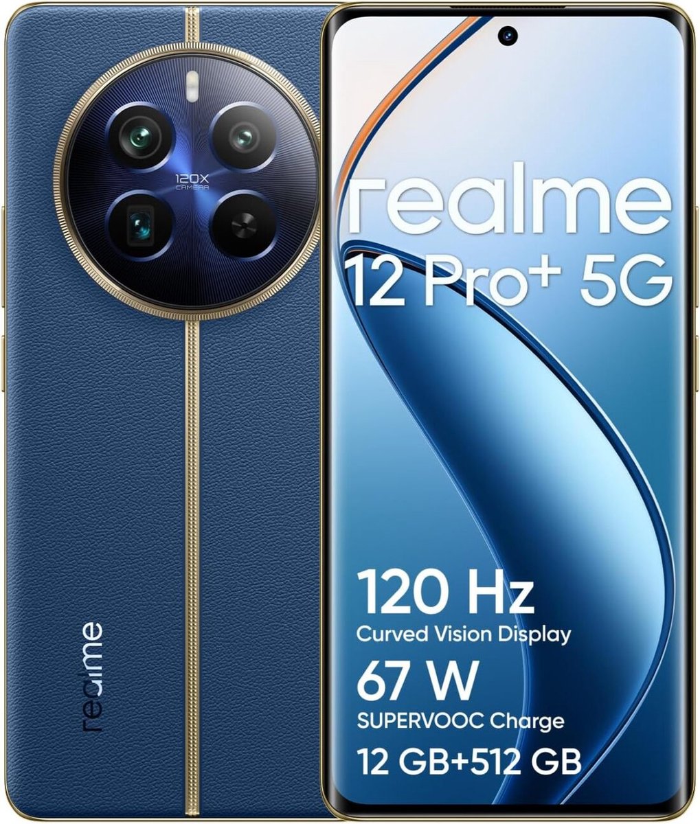 Realme 12 pro+ 5G - 12GB/512GB - Submarine Blue