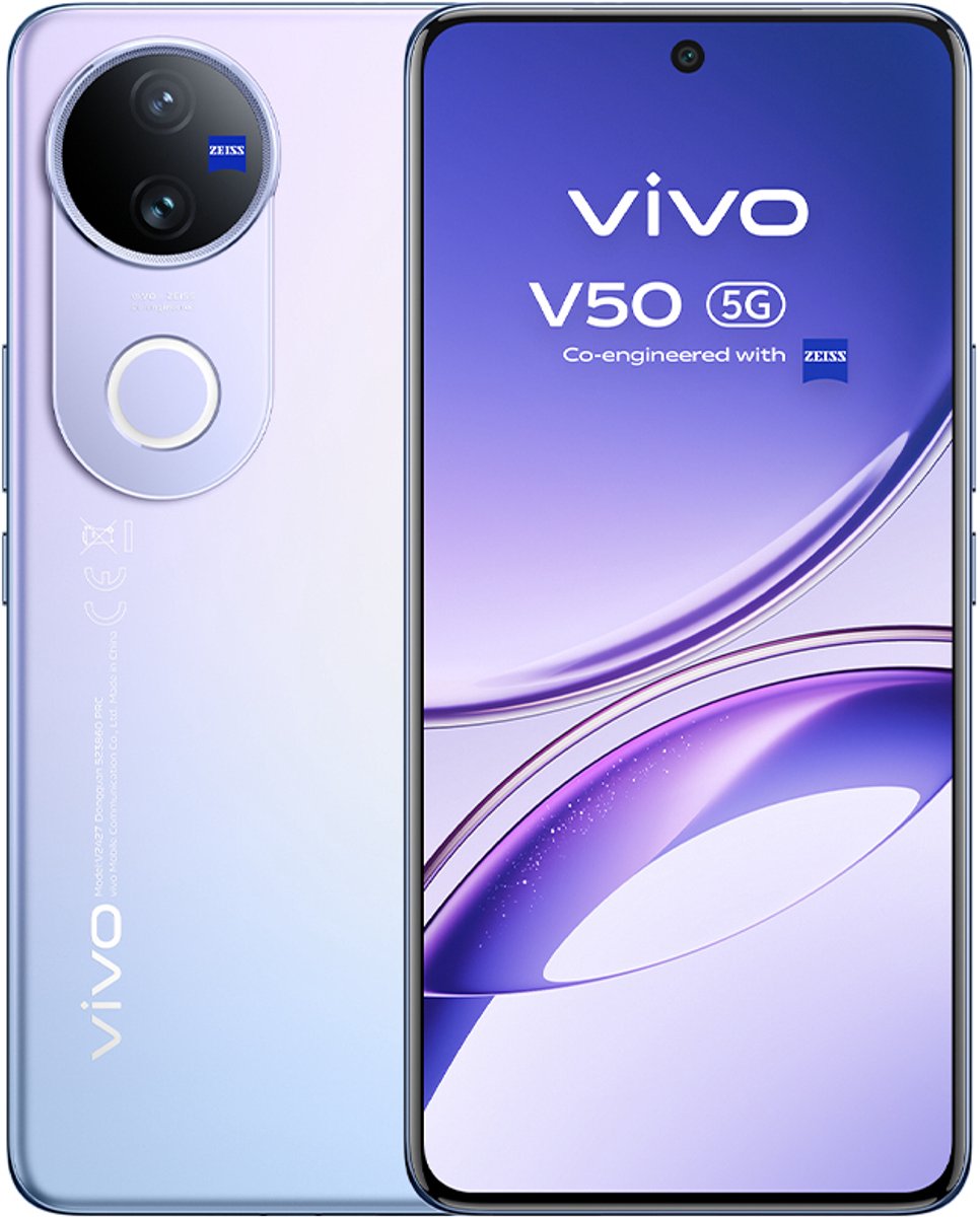 VIVO V50 17,2 cm (6.77") Dual SIM Android 15 5G USB Type-C 12 GB 512 GB 6000 mAh Paars