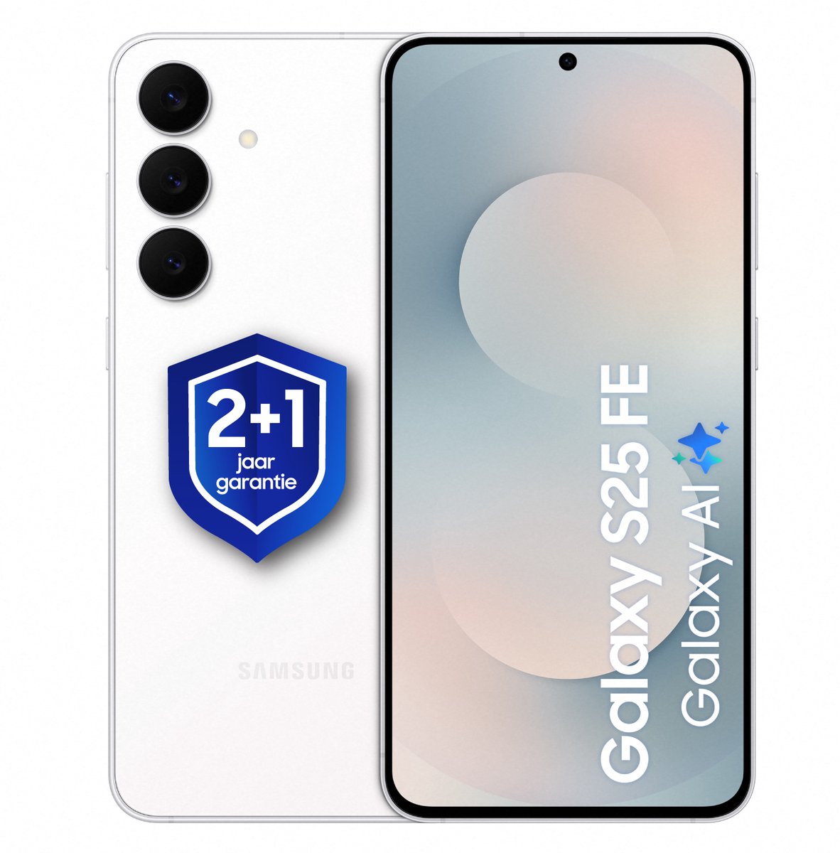 Samsung Galaxy S25 FE - 128GB - White + 1 jaar extra garantie