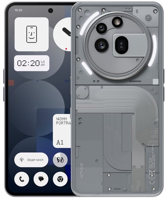 Nothing Phone (3a) Pro - 12/256GB - 5G - Grijs