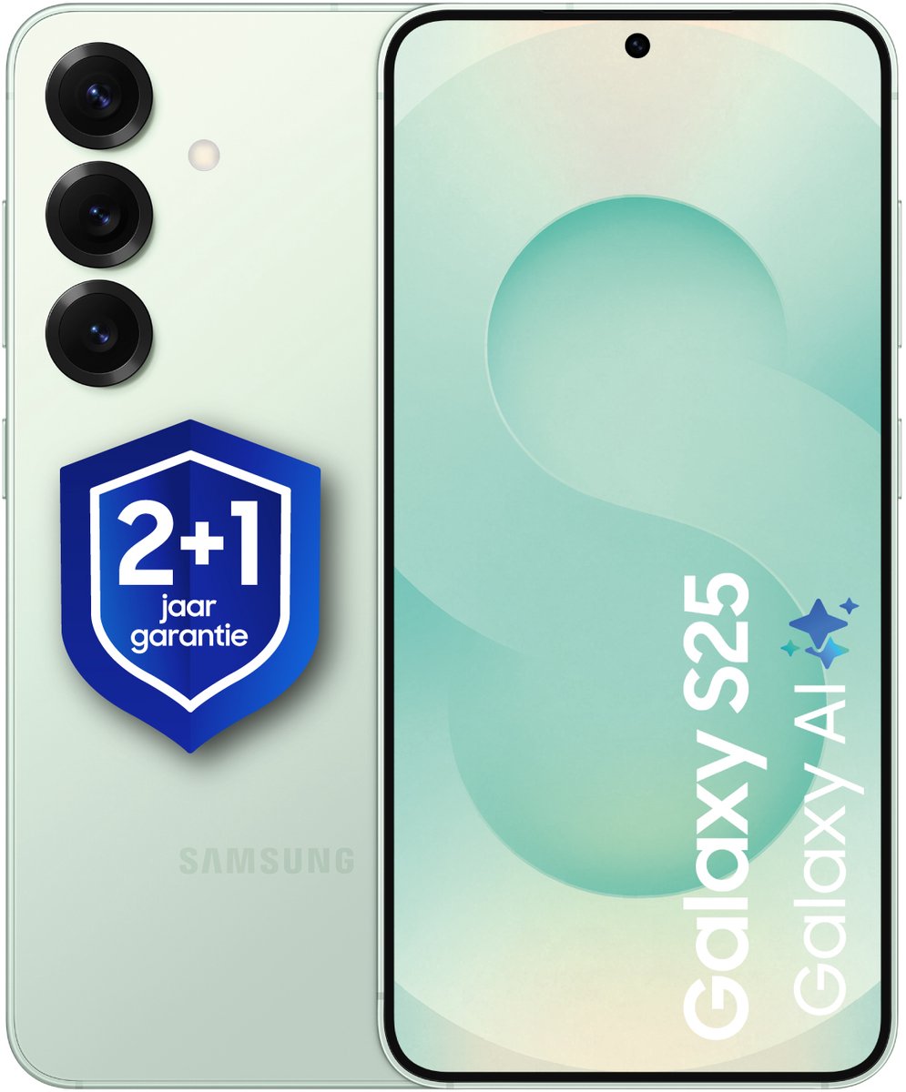 Samsung Galaxy S25 5G - 128GB - Mint + 1 jaar extra garantie