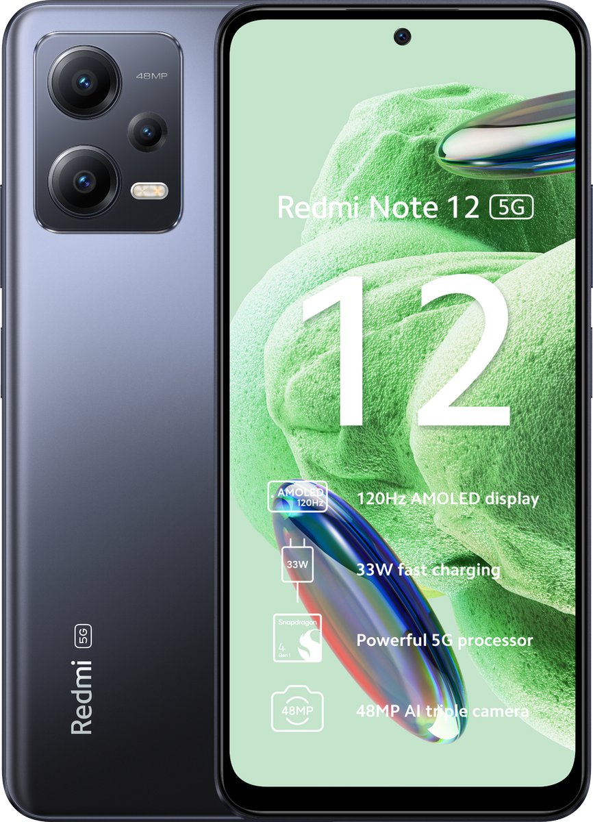 Xiaomi Note 12 - 128GB - 5G - Grey Black