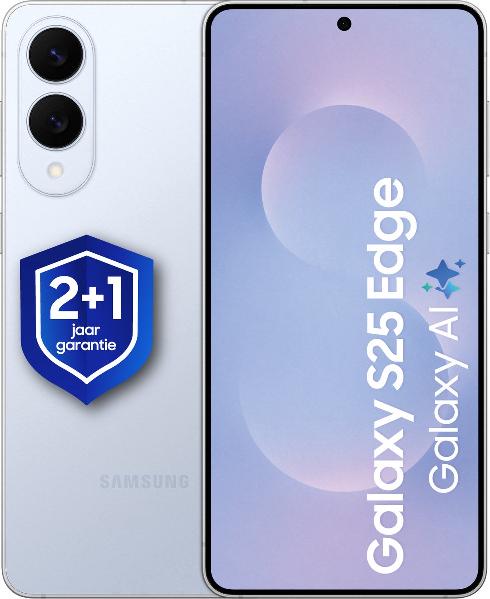 Samsung Galaxy S25 Edge 5G - 512GB - Titanium Icy Blue + 1 jaar extra garantie