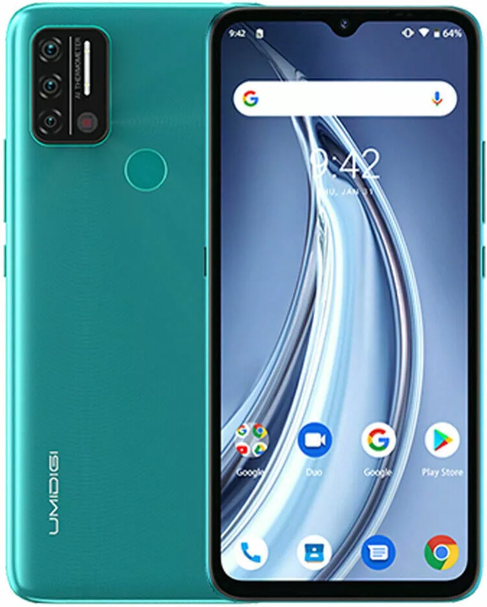 UMIDIGI A9 3GB+64GB 6.53" Full Screen 4G Dual SIM Android Unlocked Smartphone - Peacock Green