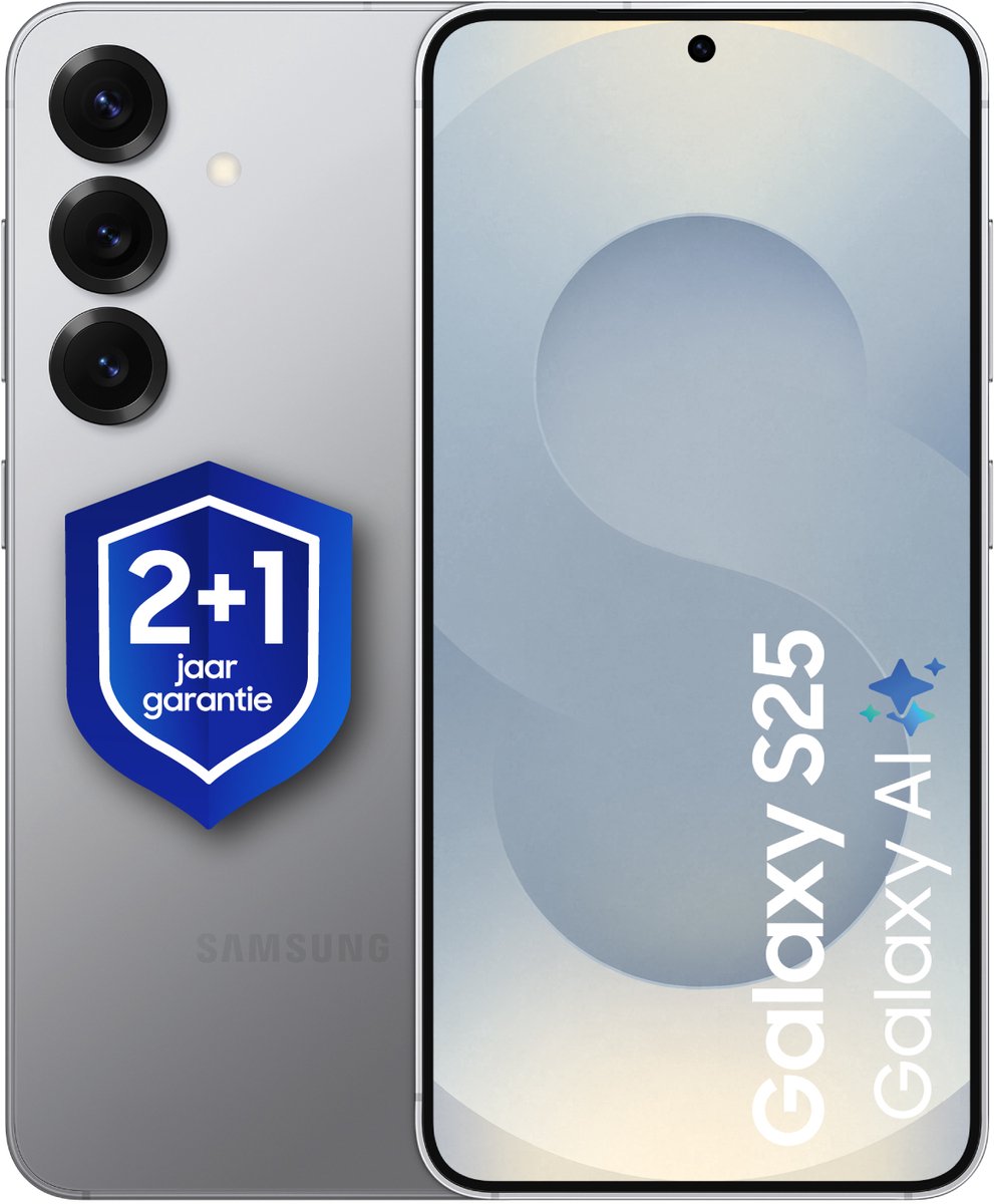 Samsung Galaxy S25 5G - 256GB - Silver Shadow + 1 jaar extra garantie