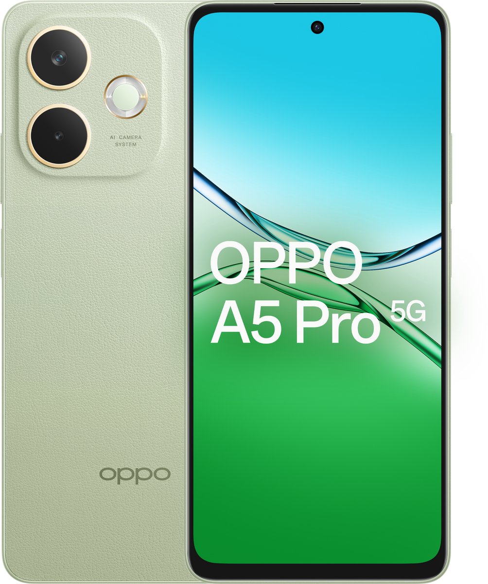 Oppo A5 Pro 5G - 8+256GB - Olive Green - Groen