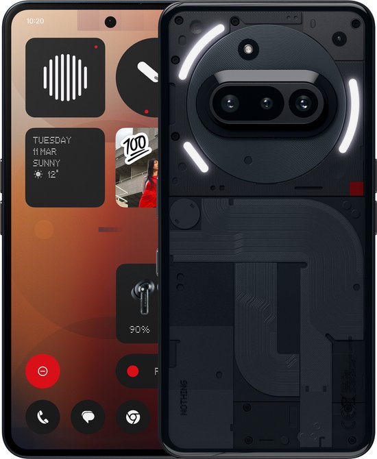 Nothing Phone (3a) - 12/256GB - 5G - Zwart