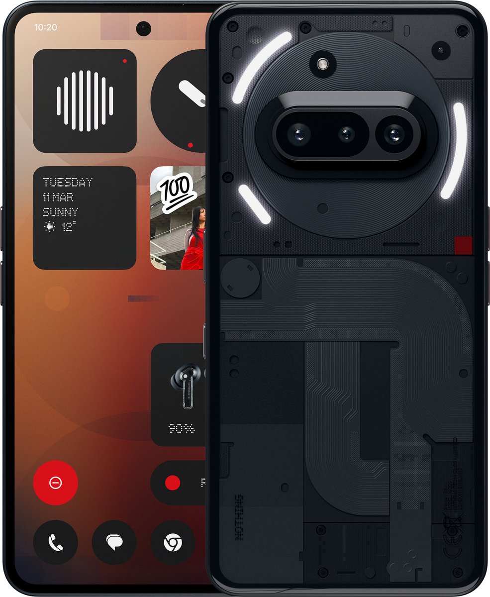 Nothing Phone (3a) - 12/256GB - 5G - Zwart