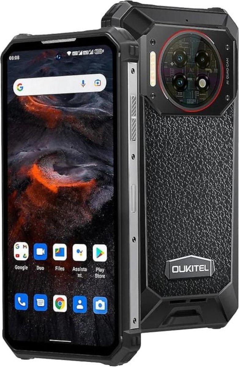 Oukitel WP19 Pro 17,3 cm (6.8") Dual SIM Android 13 4G USB Type-C 8 GB 256 GB 22000 mAh Zwart