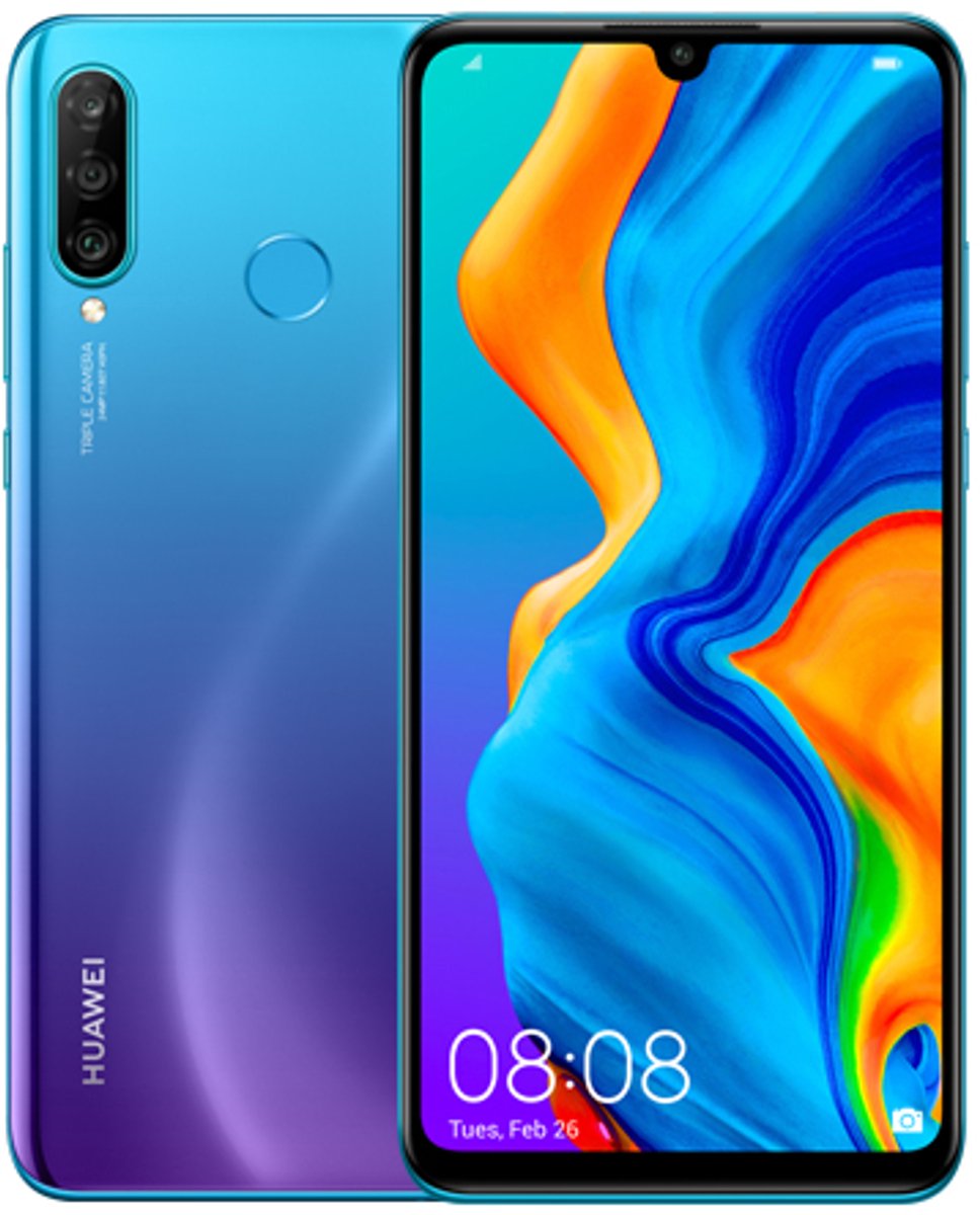 Huawei P30 Lite 15,6 cm (6.15") Android 9.0 4G USB Type-C 128 GB 3340 mAh Blauw