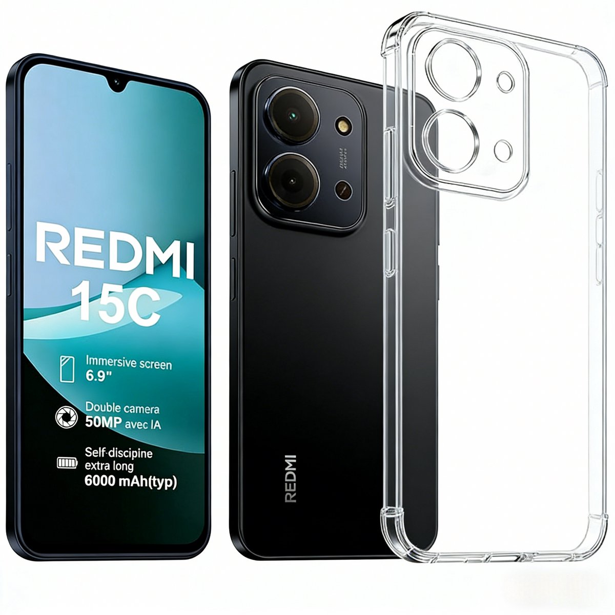 Xiaomi Redmi 15C - 4GB - 128GB - Midnight Zwart