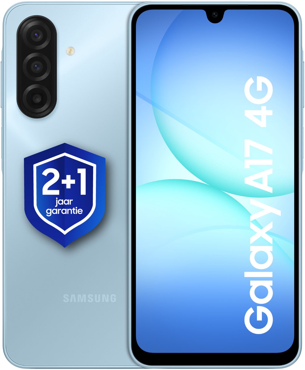 Samsung Galaxy A17 4G - 128GB - Light Blue + 1 jaar extra garantie