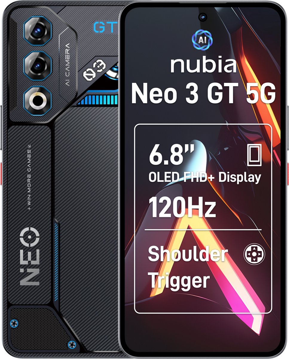 Zte Nubia Neo 3 GT - 5G - 12GB/256GB ROM - Grijs