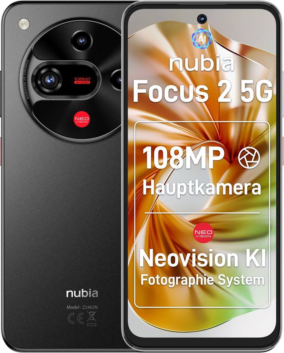 Zte Nubia Focus 2 - 5G - 8GB/256GB - Zwart