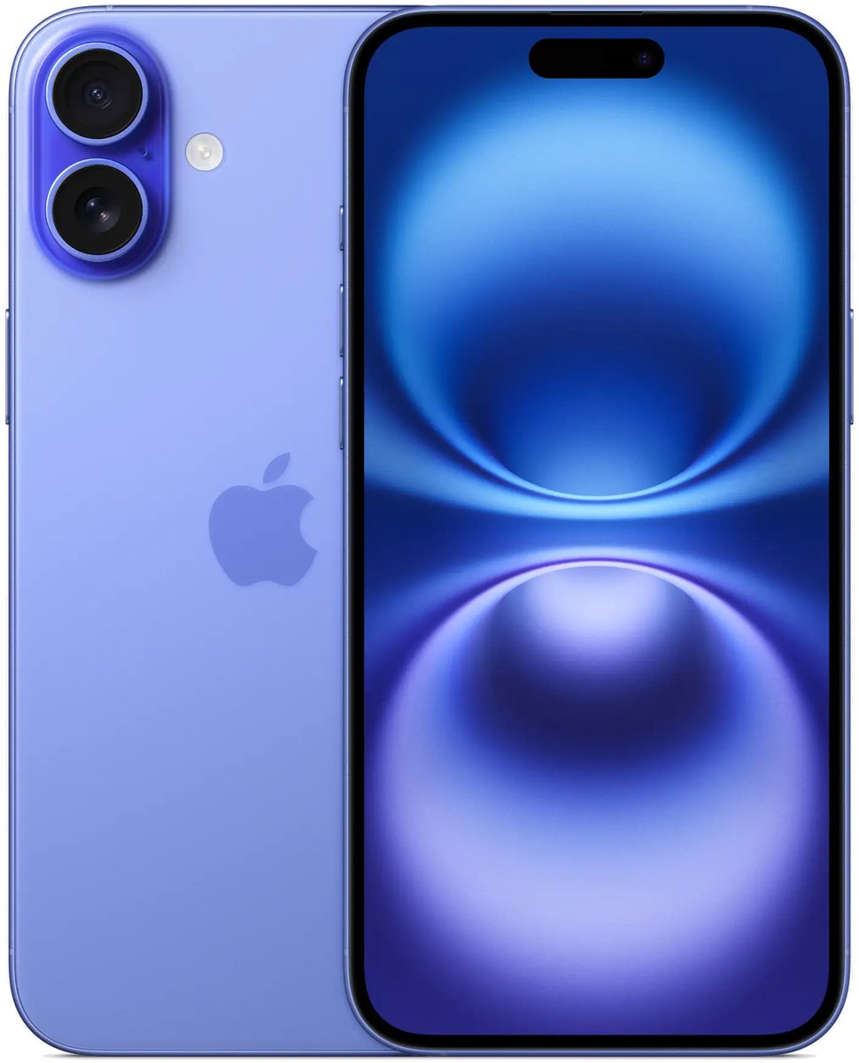 Apple iPhone 16 Plus - 128GB - Blauw