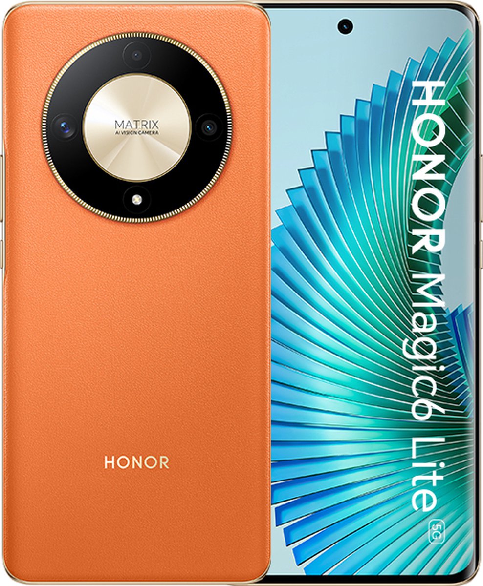 Honor Magic6 Lite 5G 17,2 cm (6.78") Dual SIM Android 13 USB Type-C 8 GB 256 GB 5300 mAh Oranje