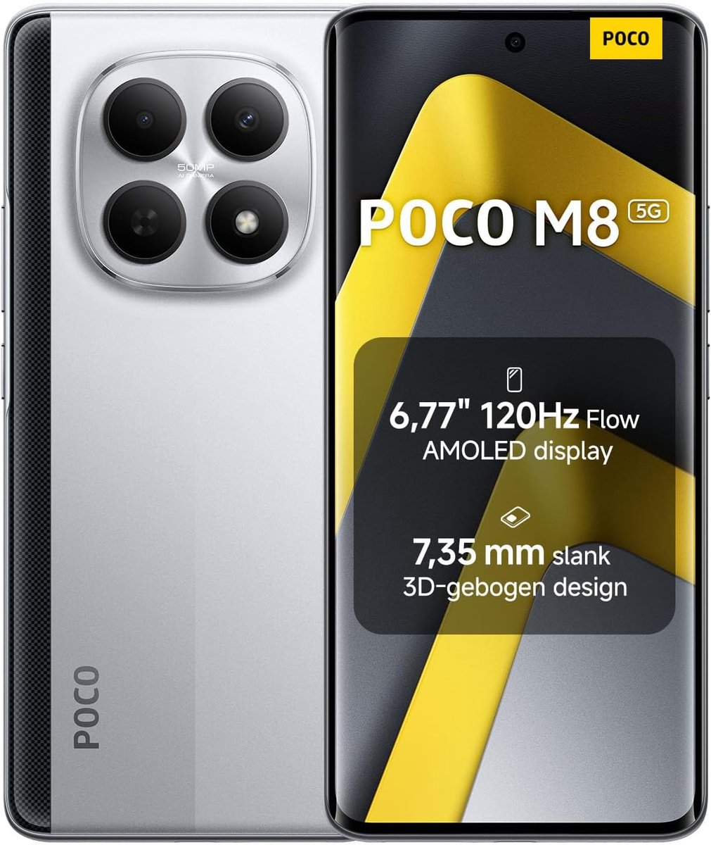 Xiaomi POCO M8 5G 8GB/256GB Zilver (Silver) Dual SIM