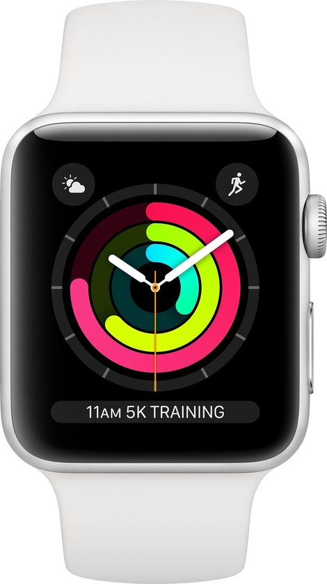 Apple Watch Series 3 42mm Aluminium/Wit - Silver