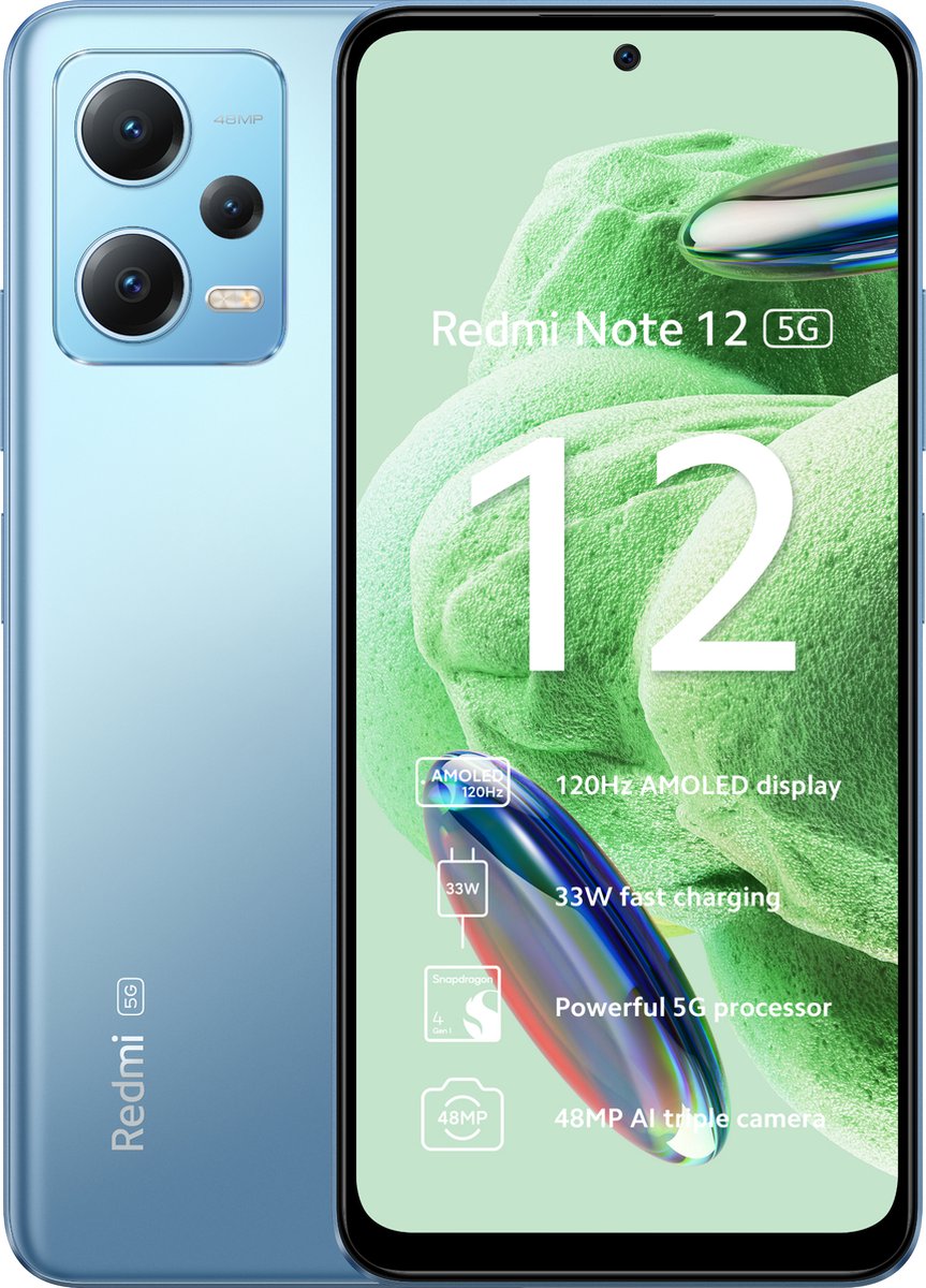 Xiaomi Redmi Note 12 - 4GB/128GB - 5G - Ice Blue