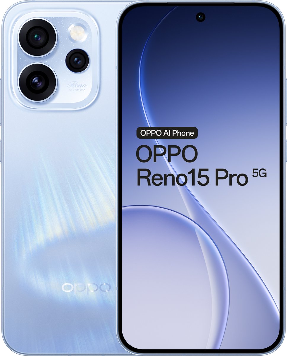 OPPO Reno15 Pro 5G 12+512GB Aurora Blue - Extra Warranty