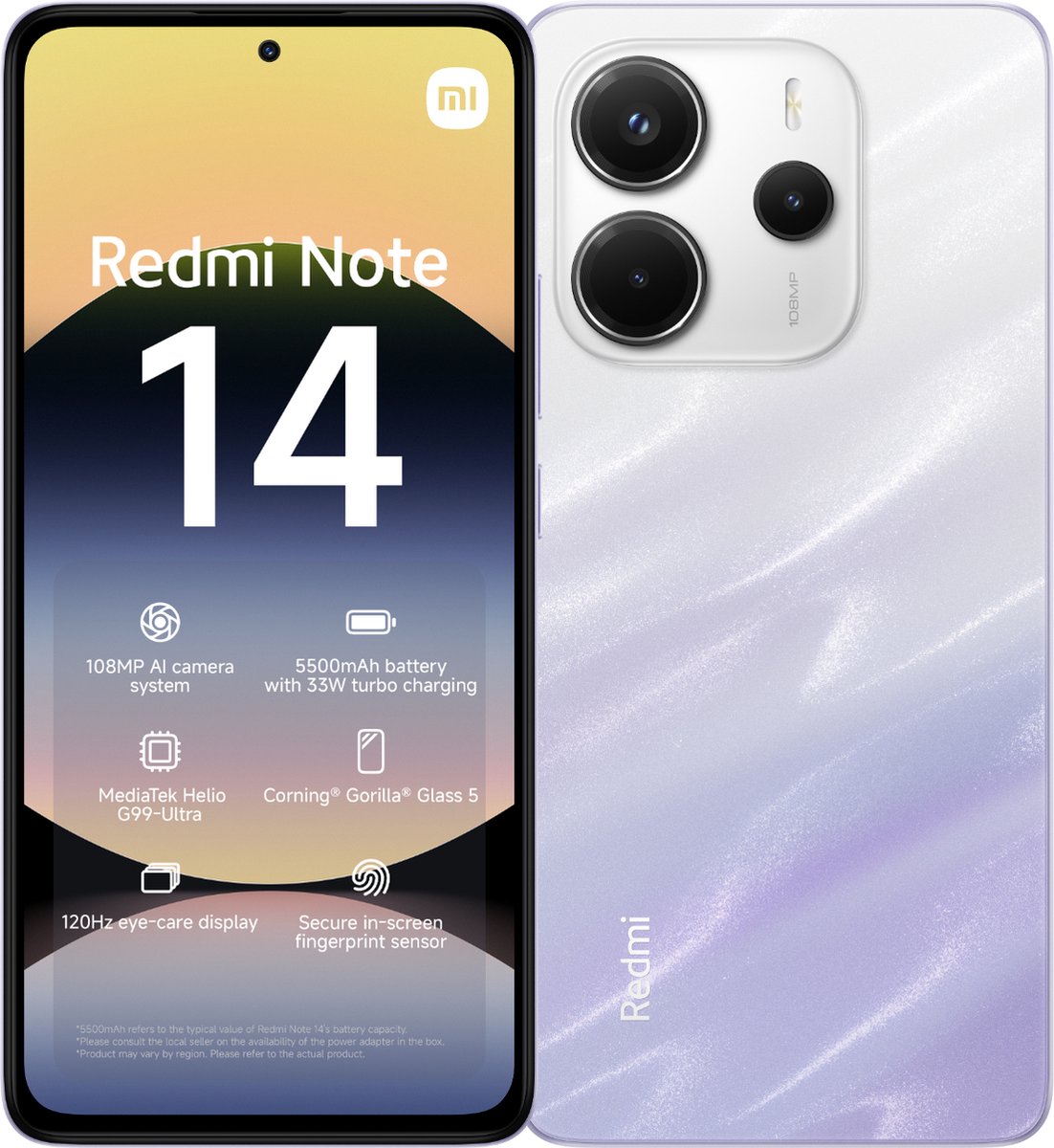 Xiaomi Redmi Note 14 - 6GB/128GB - Mist Paars