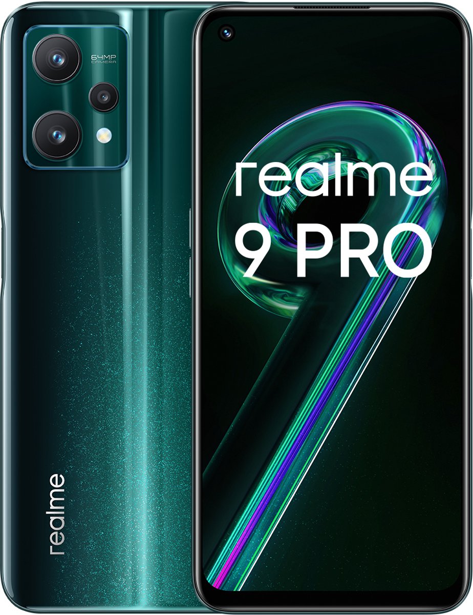 Realme Smartphone 9 Pro Snapdragon 695 Green 6,6" Black 128 GB 8 GB RAM