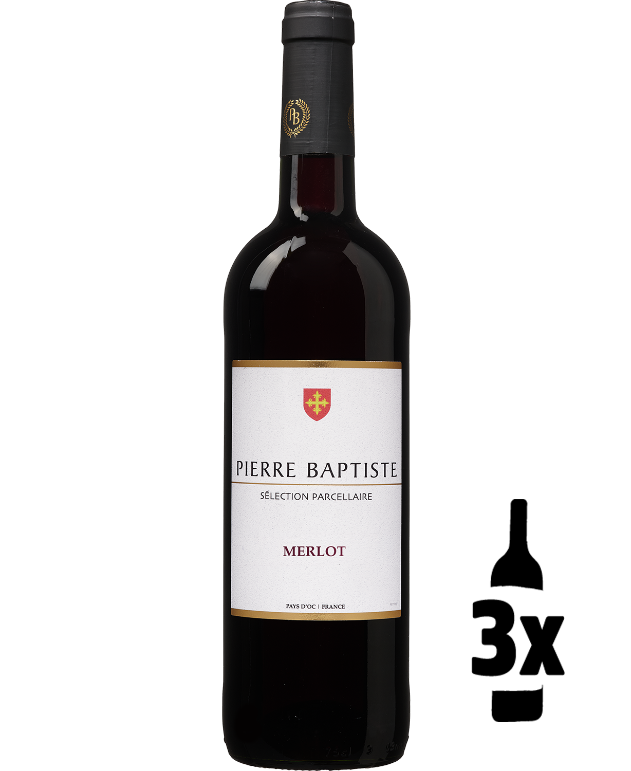 Wijnvoordeel Pierre Baptiste Merlot Probeerpakket (3) - Rood