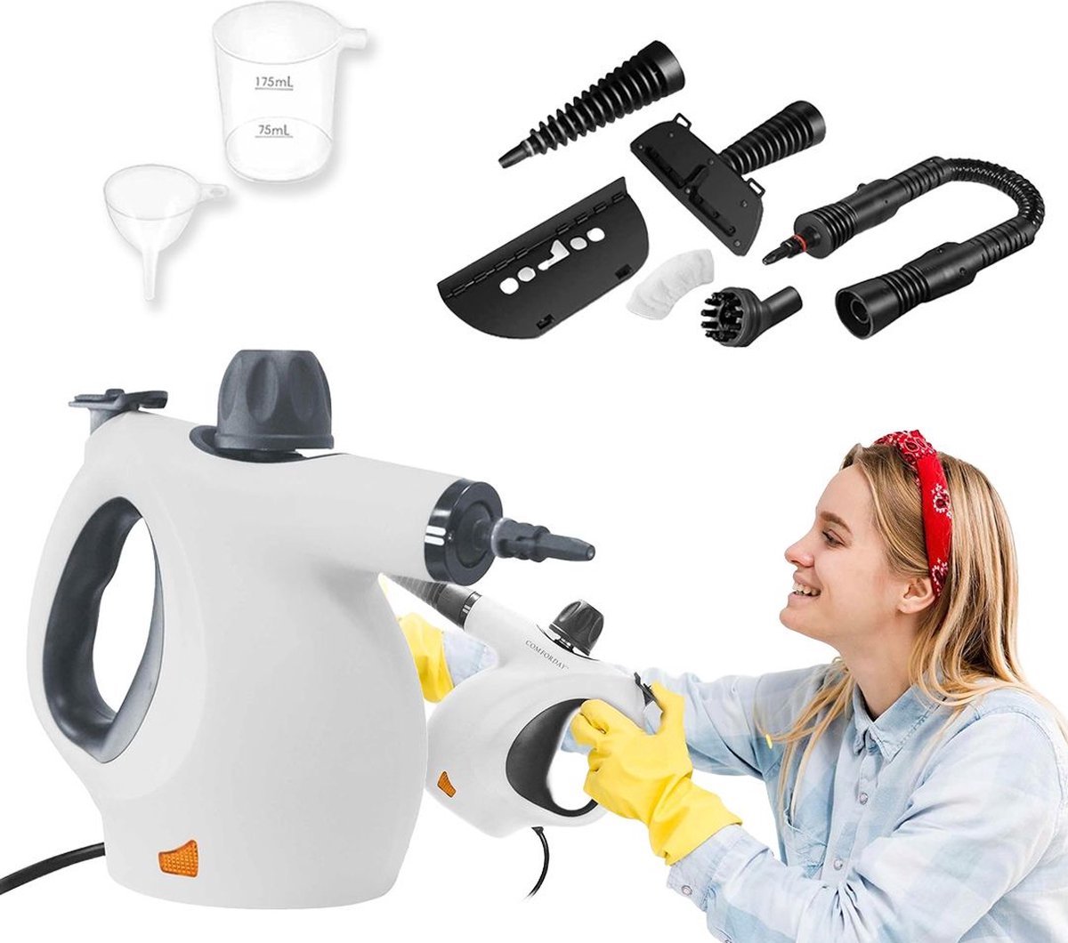 Stoomreiniger - Tapijtreiniger - Reinigingsmachine - Vlekkenreiniger Bankstel - Wit