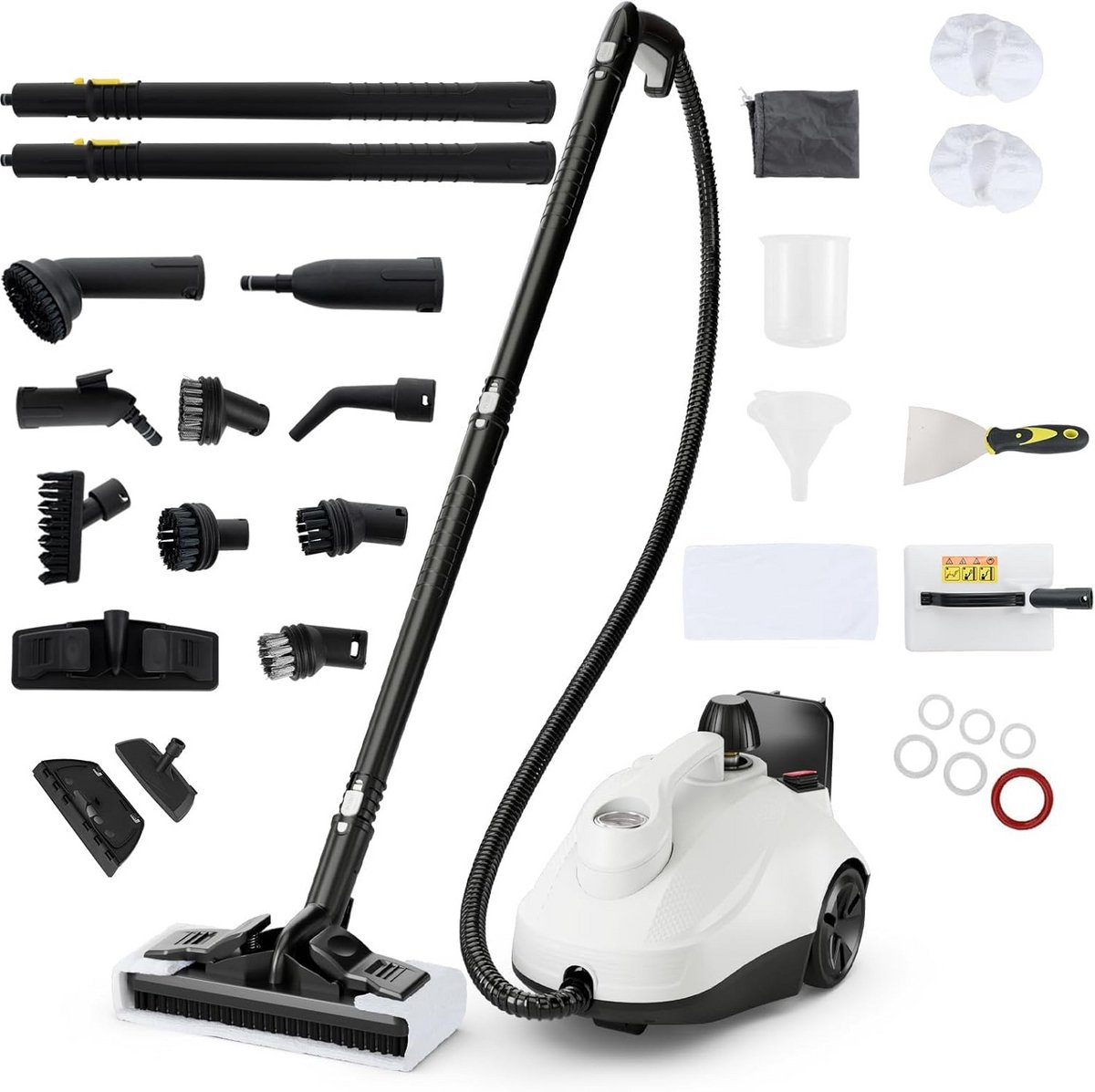 Krachtige Stoomreiniger 5 Bar – Desinfecteert zonder Chemicaliën – Inclusief Vloerreinigingsset