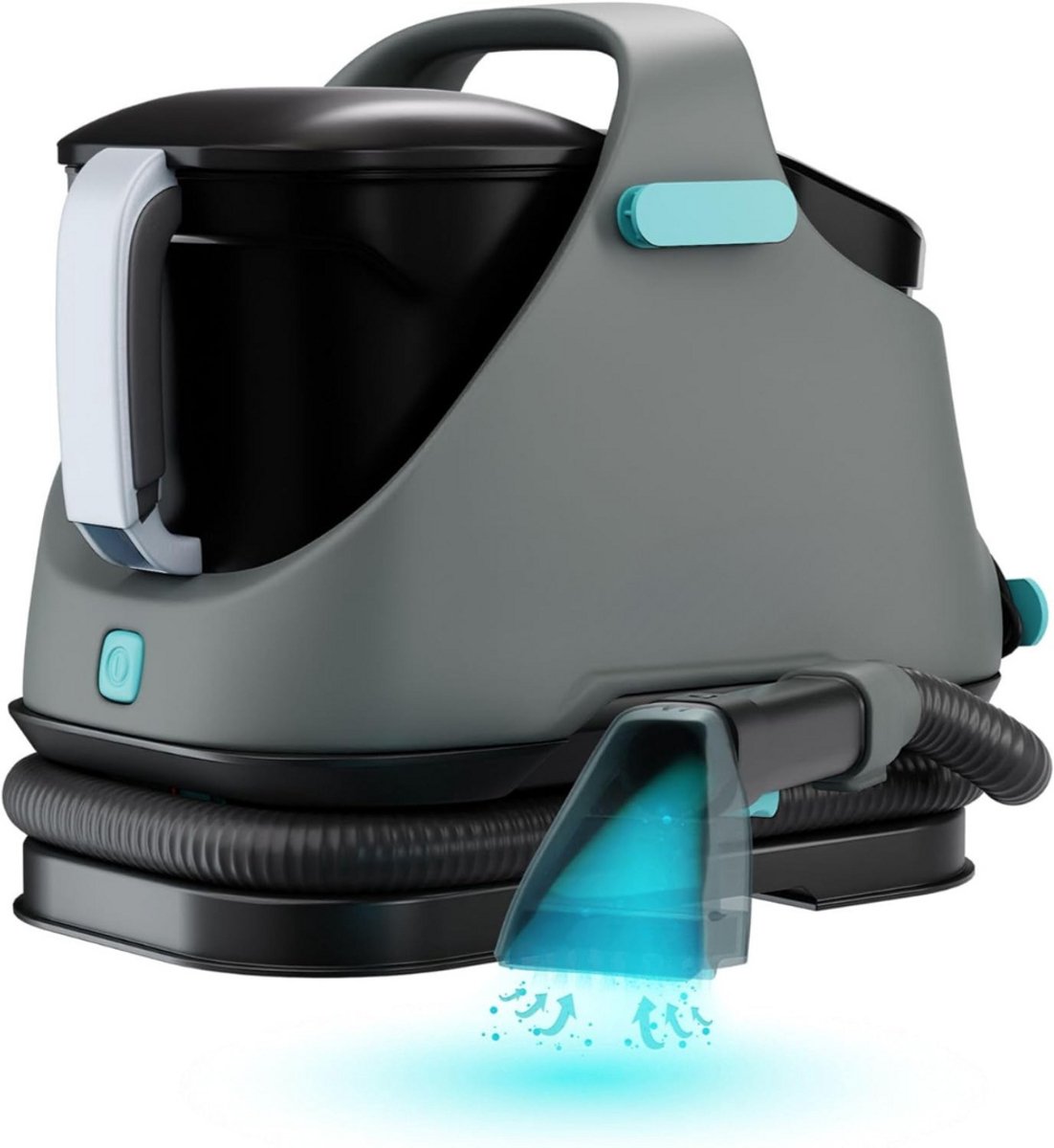 Zylo® Draagbare Vlekkenreiniger - Tapijtreiniger - Vlekkenreiniger - Grijs - ‎43cm x 37cm x 30cm