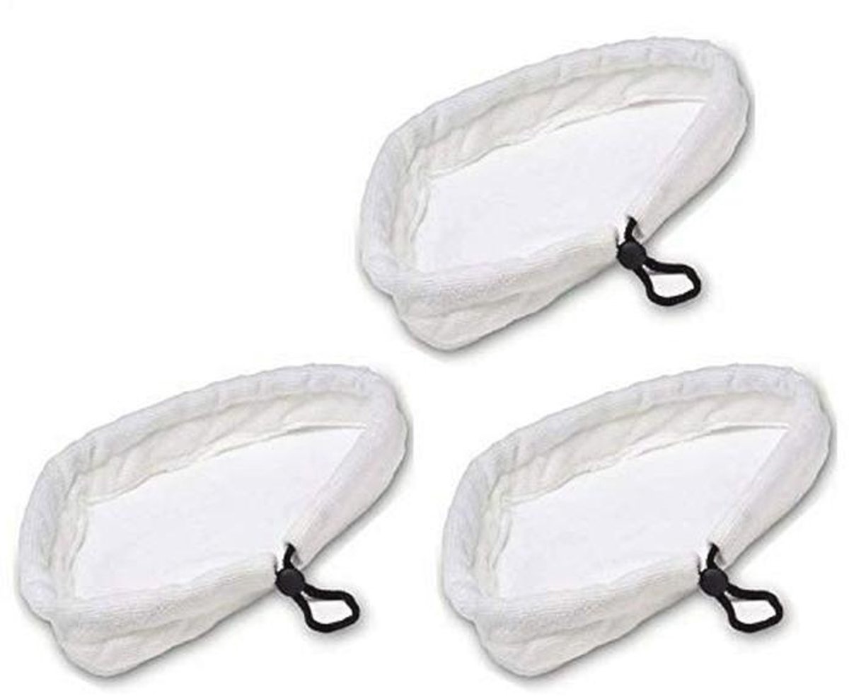 Set van 3 universele microvezel schoonmaakpads voor stoomreinigers