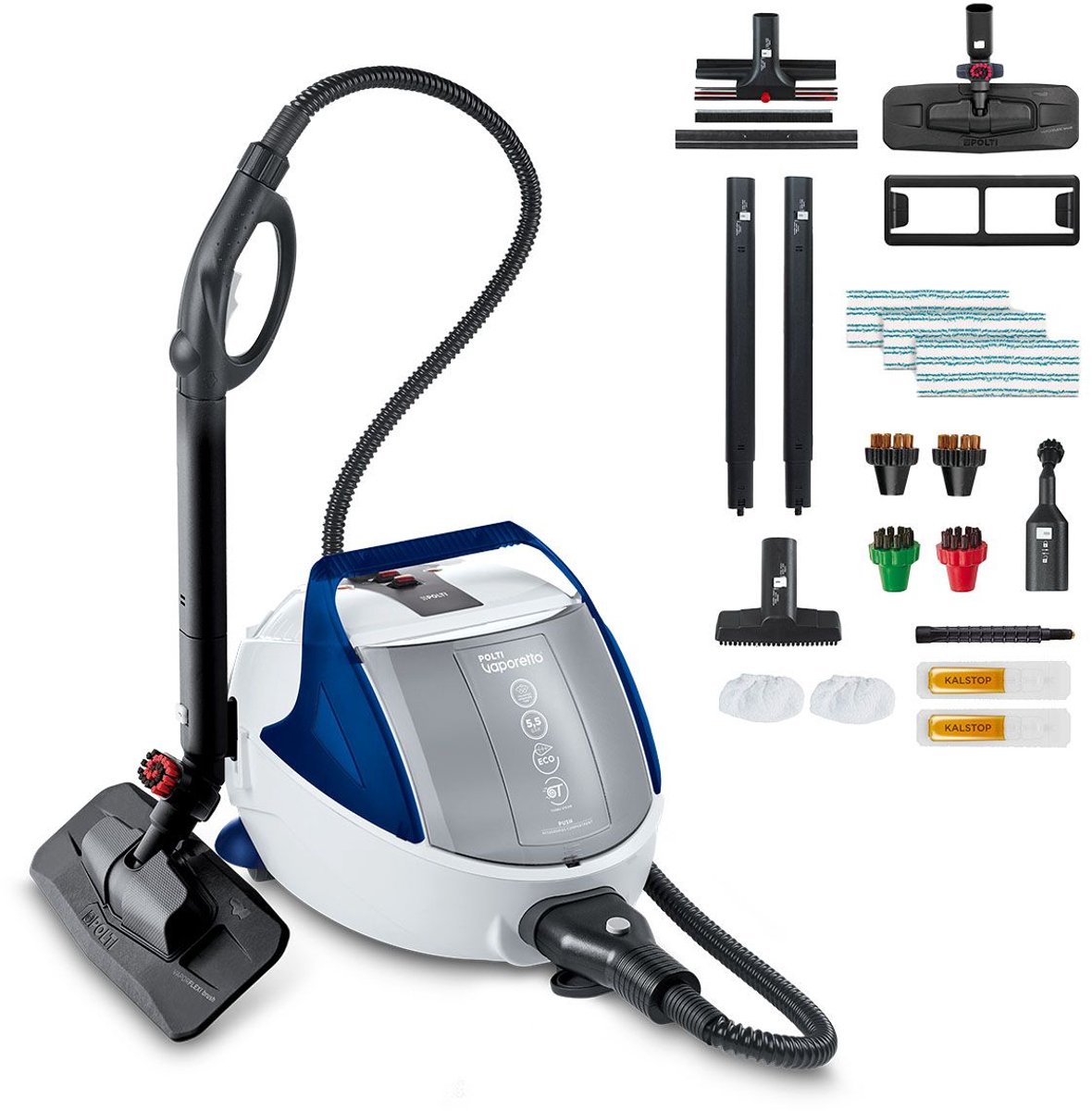 Polti Vaporetto Pro 100 Eco Power - Stoomreiniger – 2000 W – Eco Power – Inclusief Accessoires