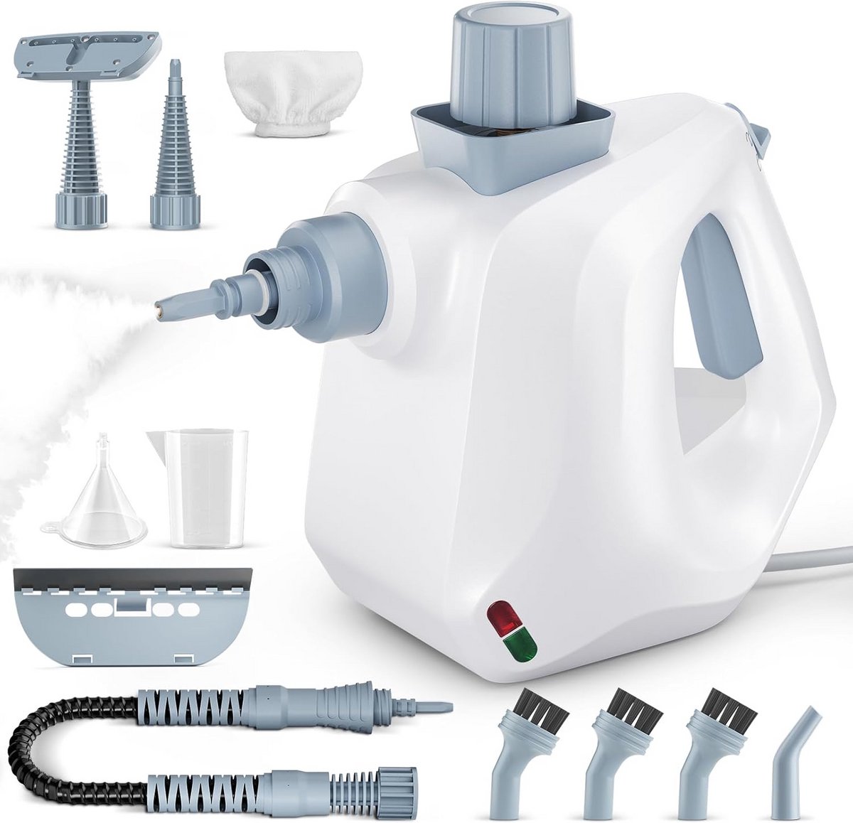 Krachtige Hogedruk Stoomreiniger met 11 Opzetstukken voor Dieptereiniging