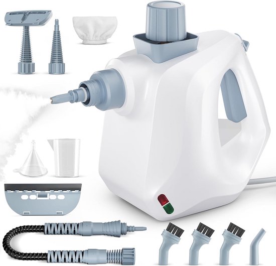 Krachtige Hogedruk Stoomreiniger met 11 Opzetstukken voor Dieptereiniging