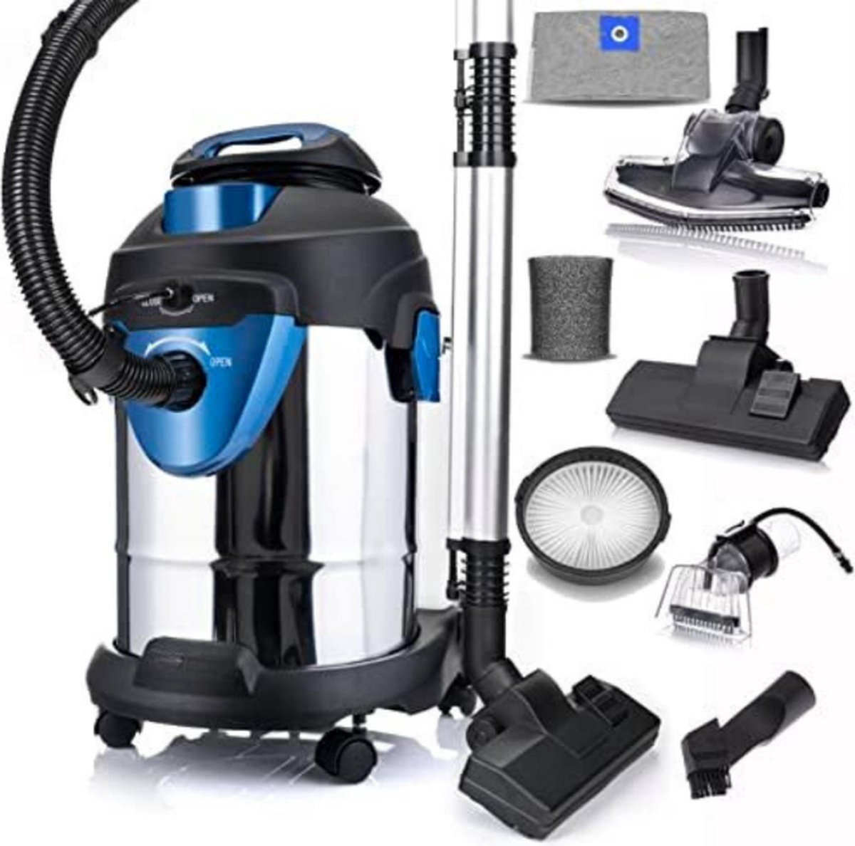 Tapijtreiniger Machine - Tapijtreiniger Stofzuiger - Tapijtreiniger Apparaat - 20L