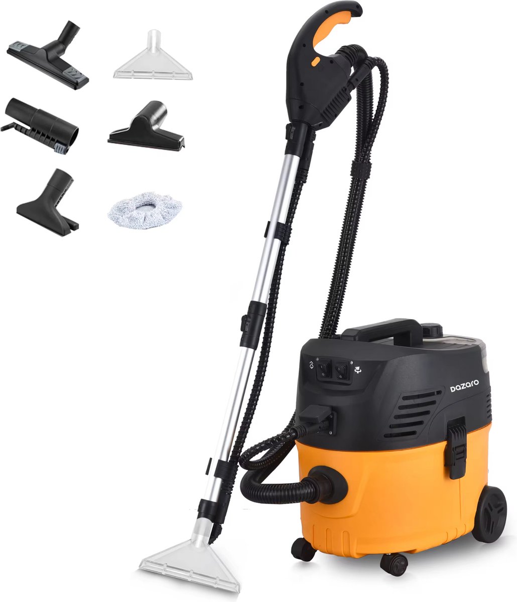 Dazaro Stoomreiniger - Nat en droog zuiger - Vlekkenreiniger - Tapijtreiniger - 2100W