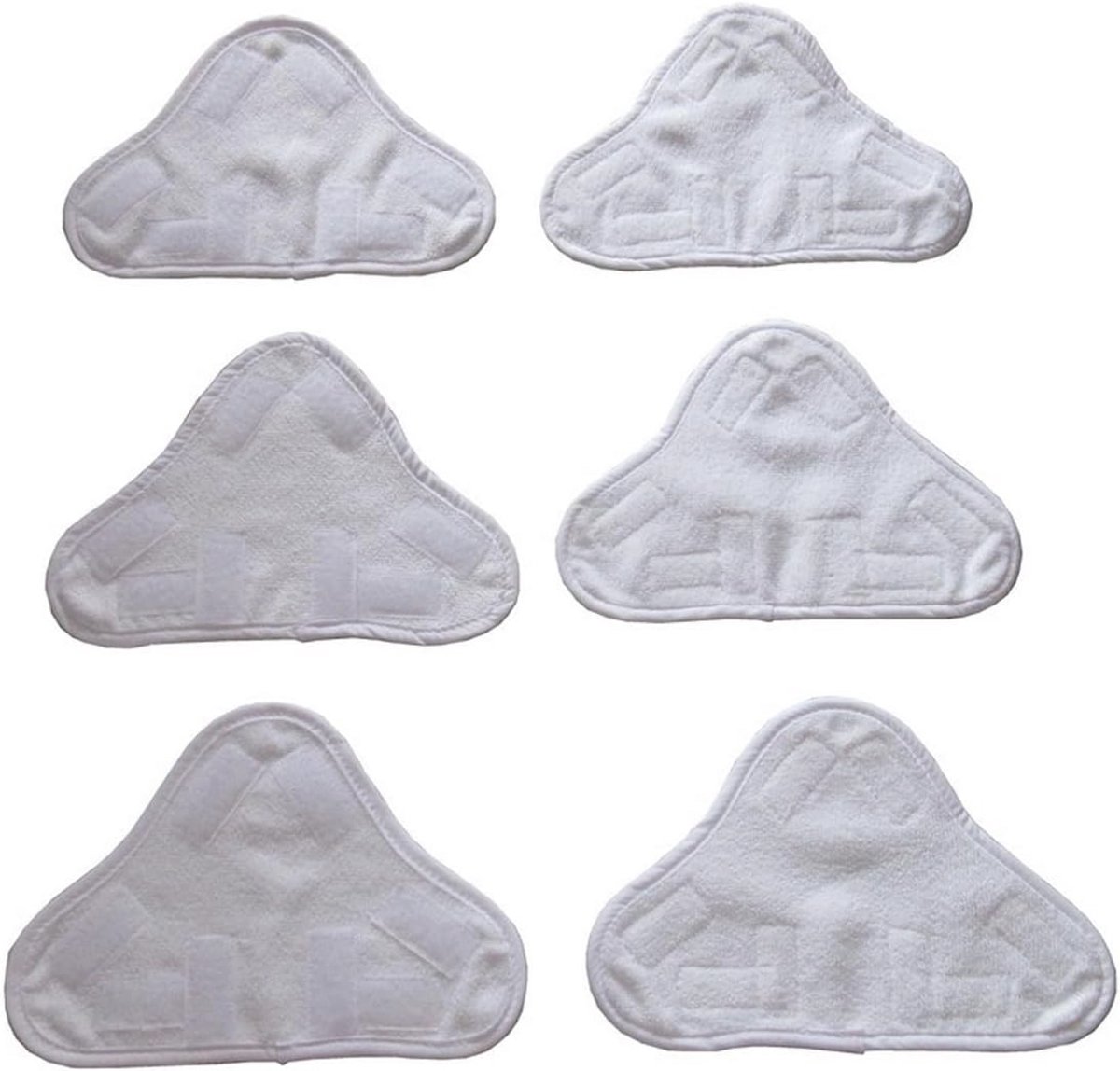 Set van 6 Verwisselbare Microvezel Vloerpads voor Stoomreinigers