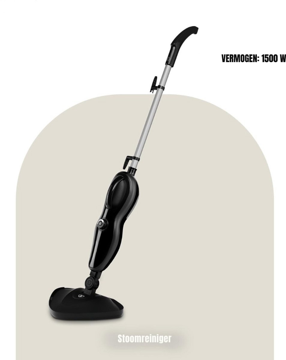SCH® Stoomreiniger vloer - Stoomreiniger - Stoomreinigers - Zwart - ‎120cm x 33cm x 24cm