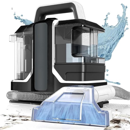 Zylo® Draagbare Vlekkenreiniger - Tapijtreiniger - Vlekkenreiniger - Zwart - ‎38cm x 37cm x 27cm