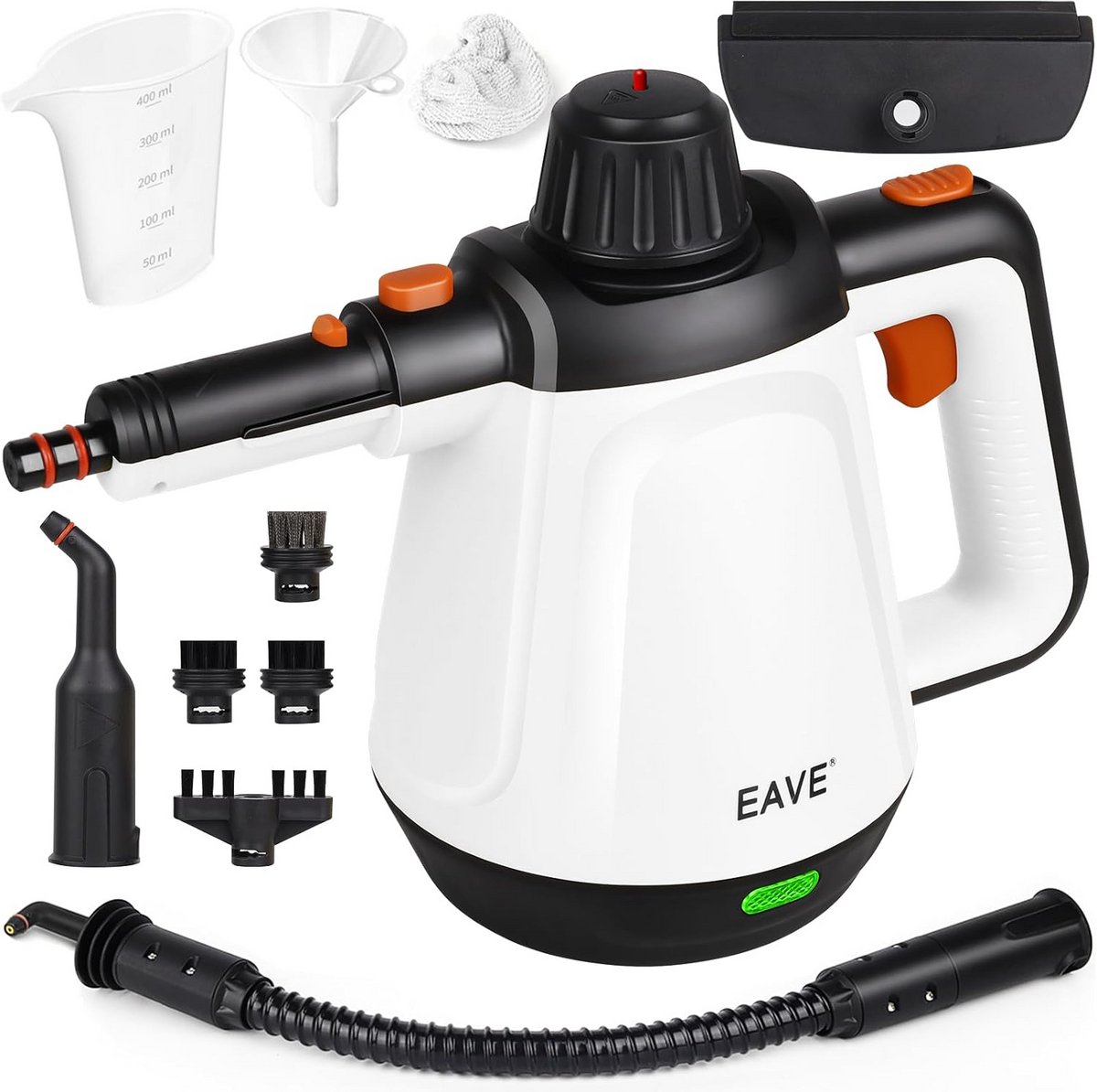 Krachtige Handstoomreiniger met 10 Accessoires voor Dieptereiniging in Huis en Auto