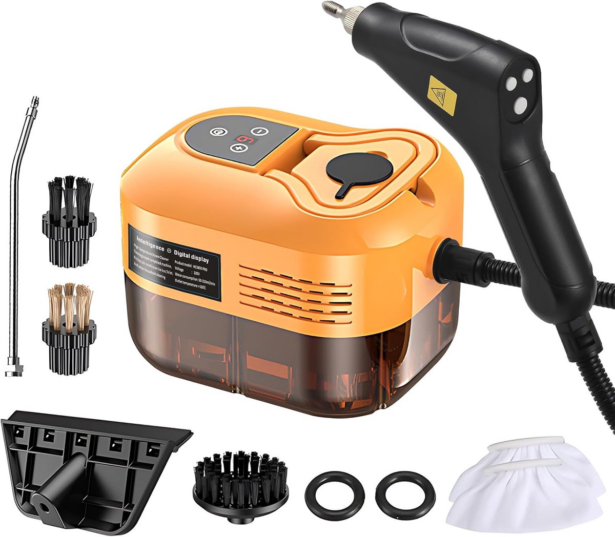 Diepe Reiniging Handheld Stoomreiniger met 6 Accessoires en Instelbare Temperatuur